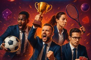 Gráfico de crescimento simbolizando gestão de banca em apostas.